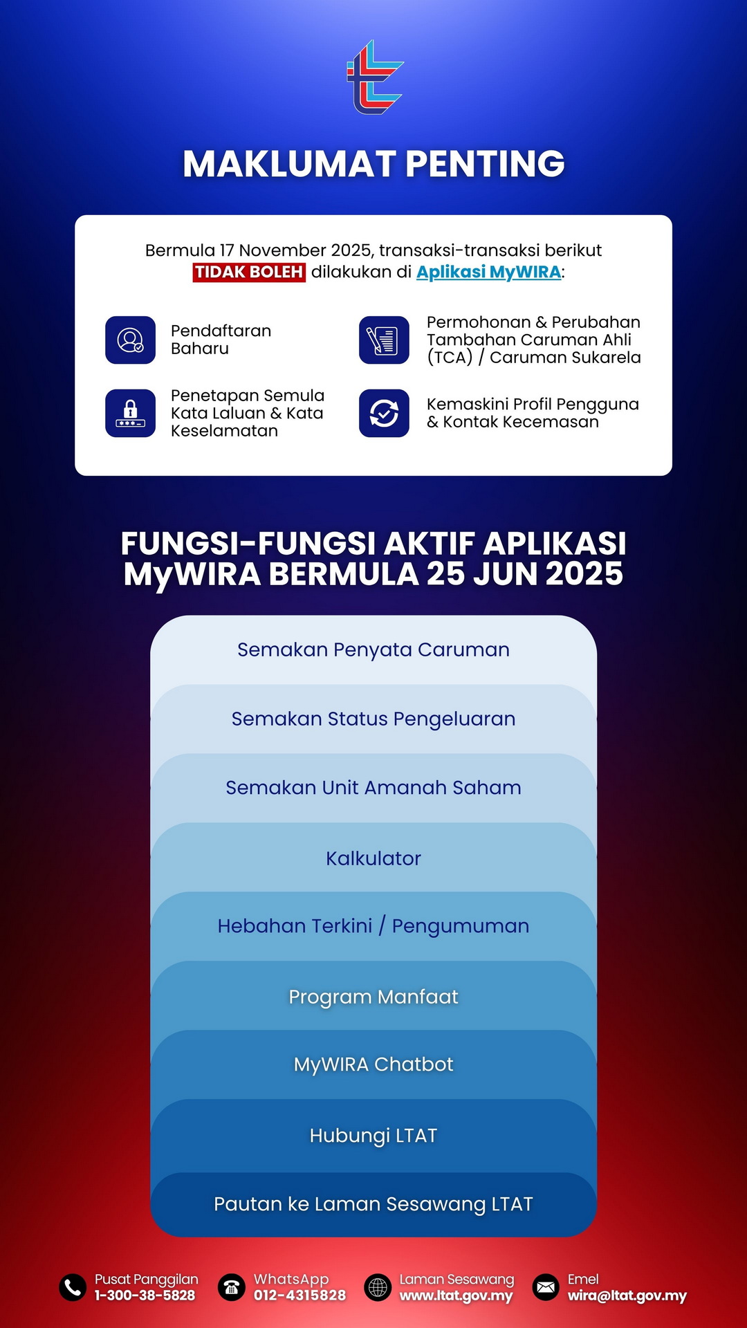 mMaklumat Penting 171125_MyWIRA Mobile Apps